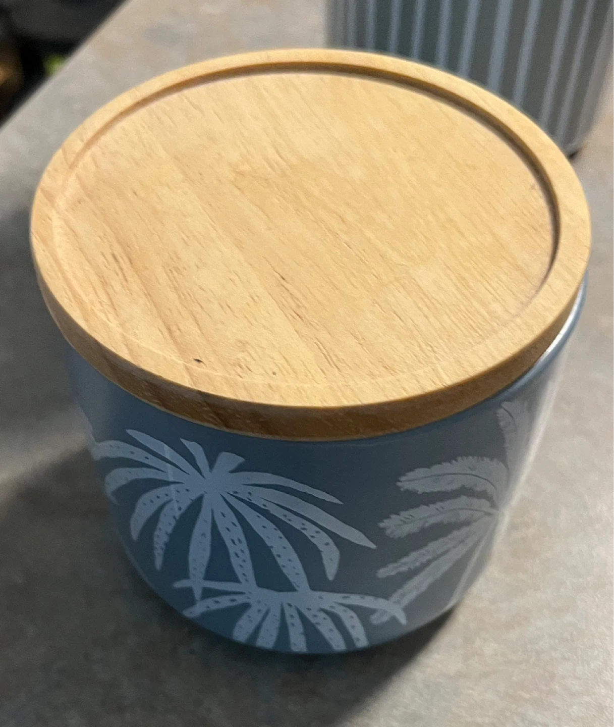 Decorative Jar (5 set) with Wooden Lid