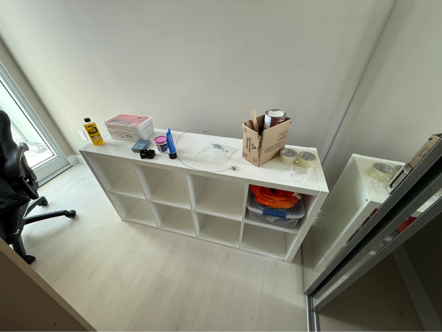 White Cube Storage Shelf