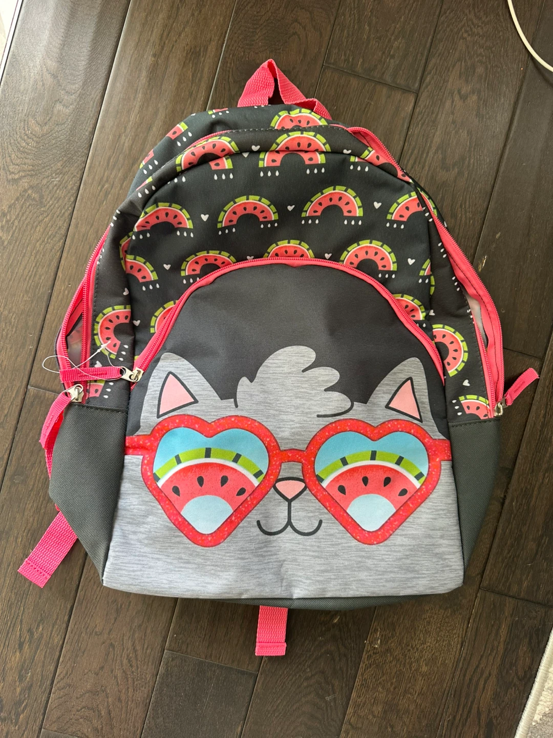 Kids Backpack Cat Watermelon Sunglasses