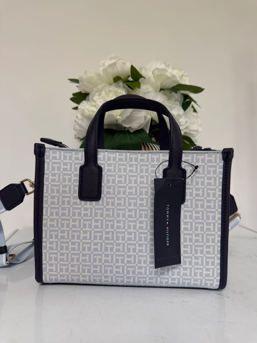 Tommy Hilfiger Tote Bag - Light Blue/White - photo 2