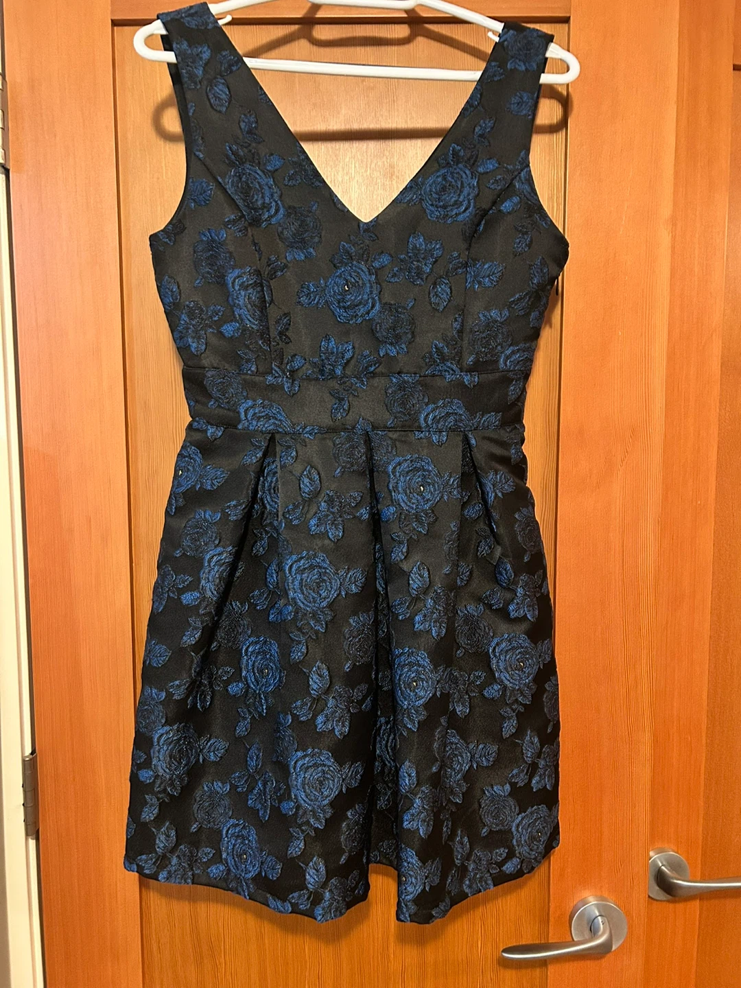 Black and Blue Floral Mini Dress - photo 3