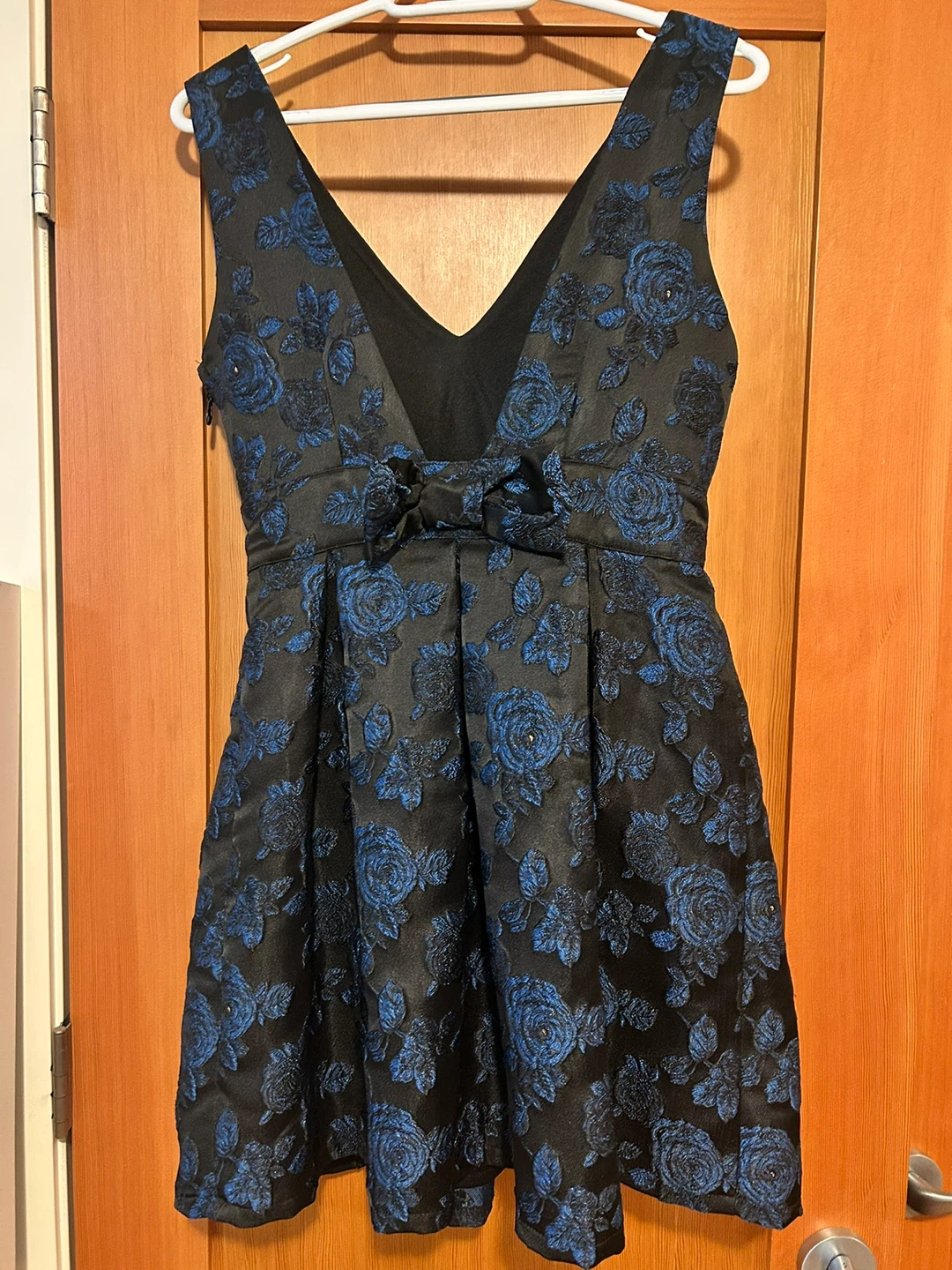 Black and Blue Floral Mini Dress - photo 4