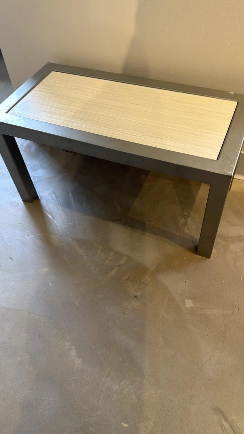 Modern Coffee Table with Wood-Look Top