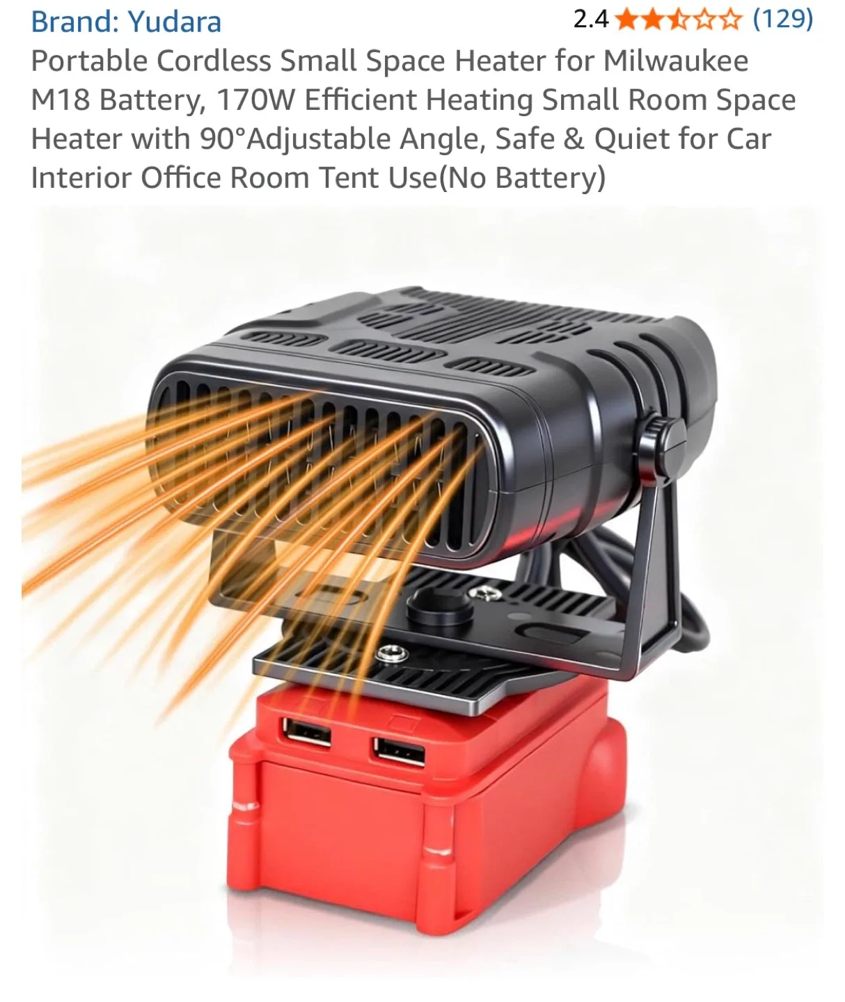 Yudara Portable Space Heater