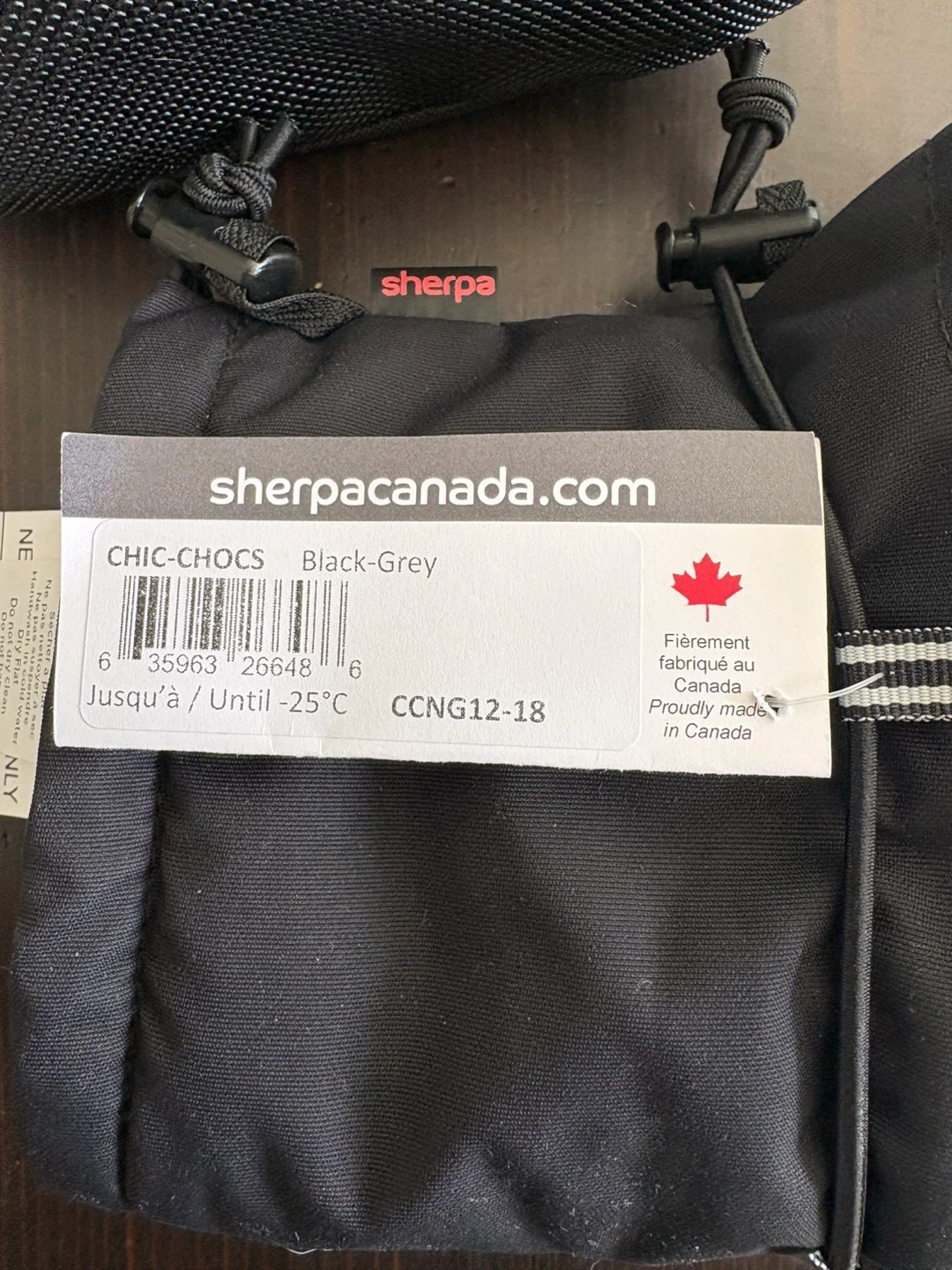 New Sherpa Canada CHIC-CHOCS Black Baby Booties - photo 3