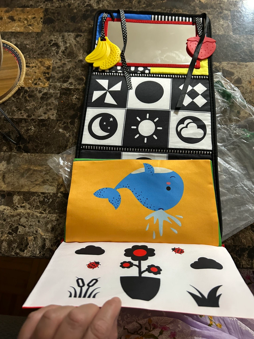 New-Baby Crinkle Book with Mirror and Teethers - photo 2