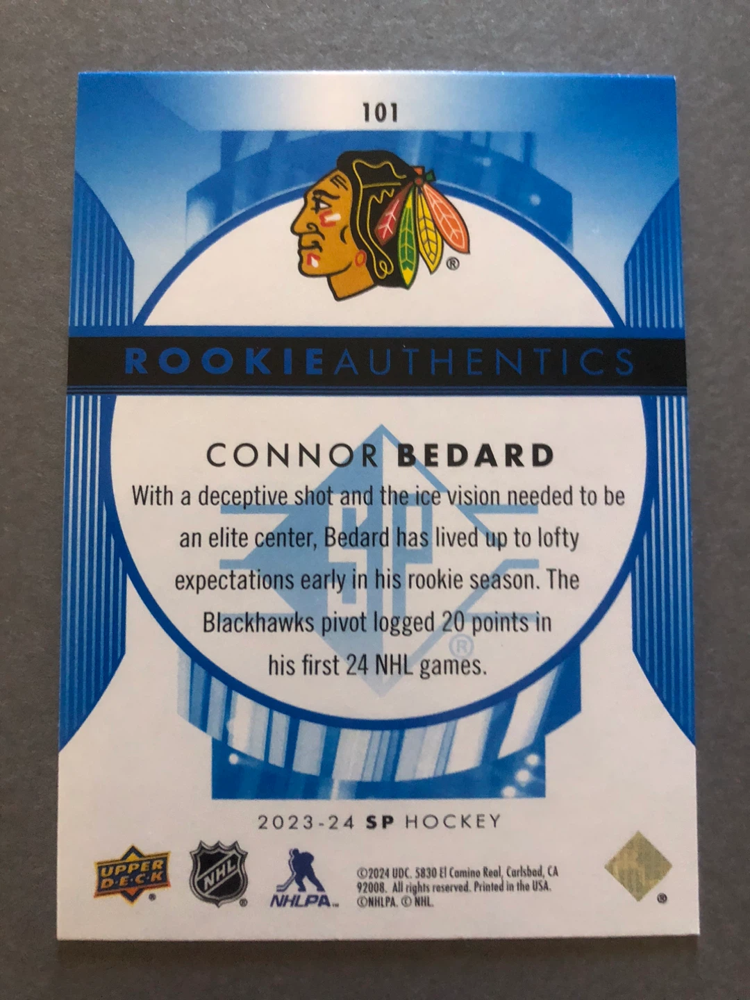 Connor Bedard Rookie Authentics SP - photo 2