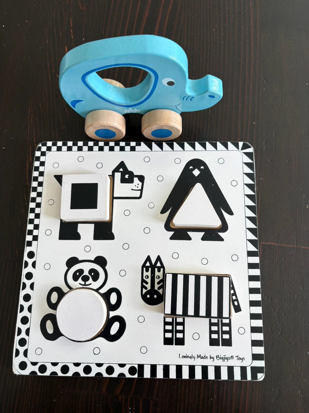 Bigjigs Toys Wooden Animal Shape Sorter Puzzle