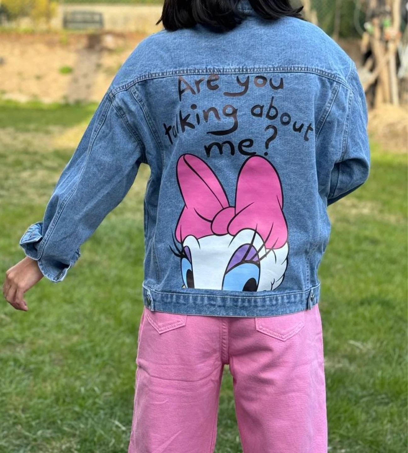 Denim Jacket with Daisy Duck Graphic - photo 5