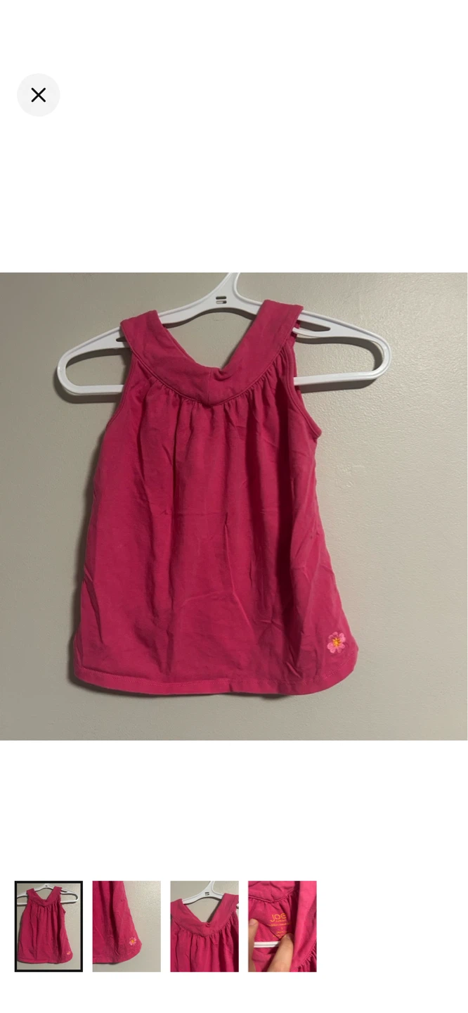 Joe Fresh Toddler Pink Tank Top - Size 2