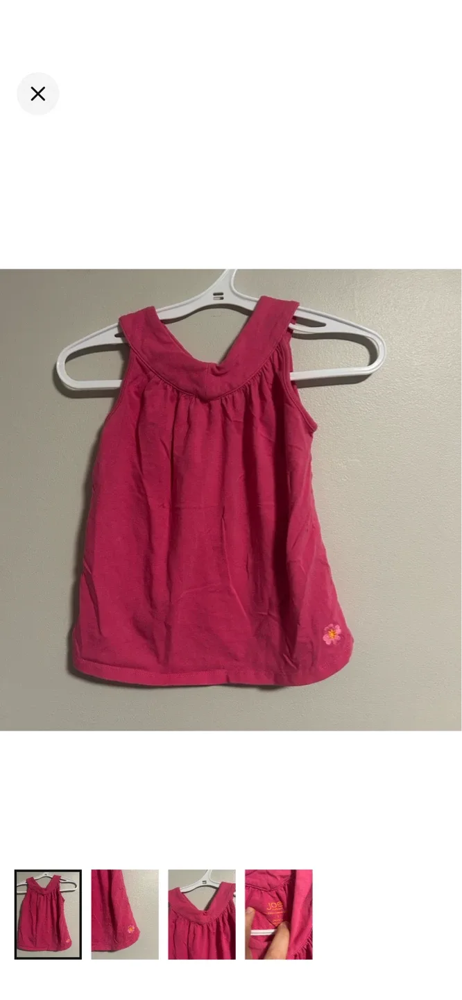 Joe Fresh Toddler Pink Tank Top - Size 2