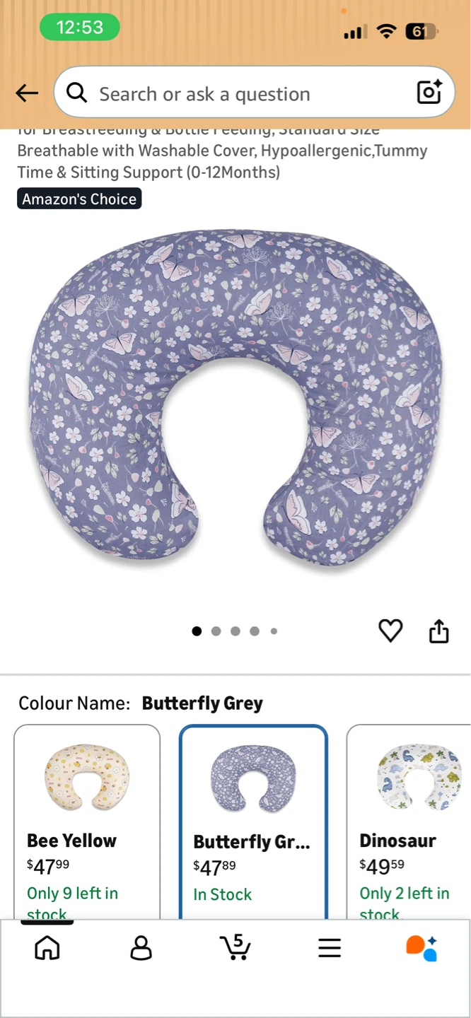 Nursing Pillow - Chevron Pattern - photo 3
