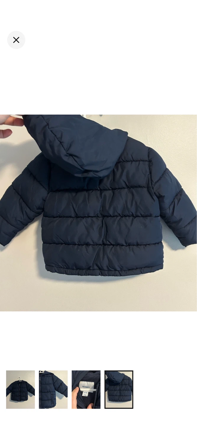 Old Navy Puffer Jacket - Navy - 12-18 Months - photo 4