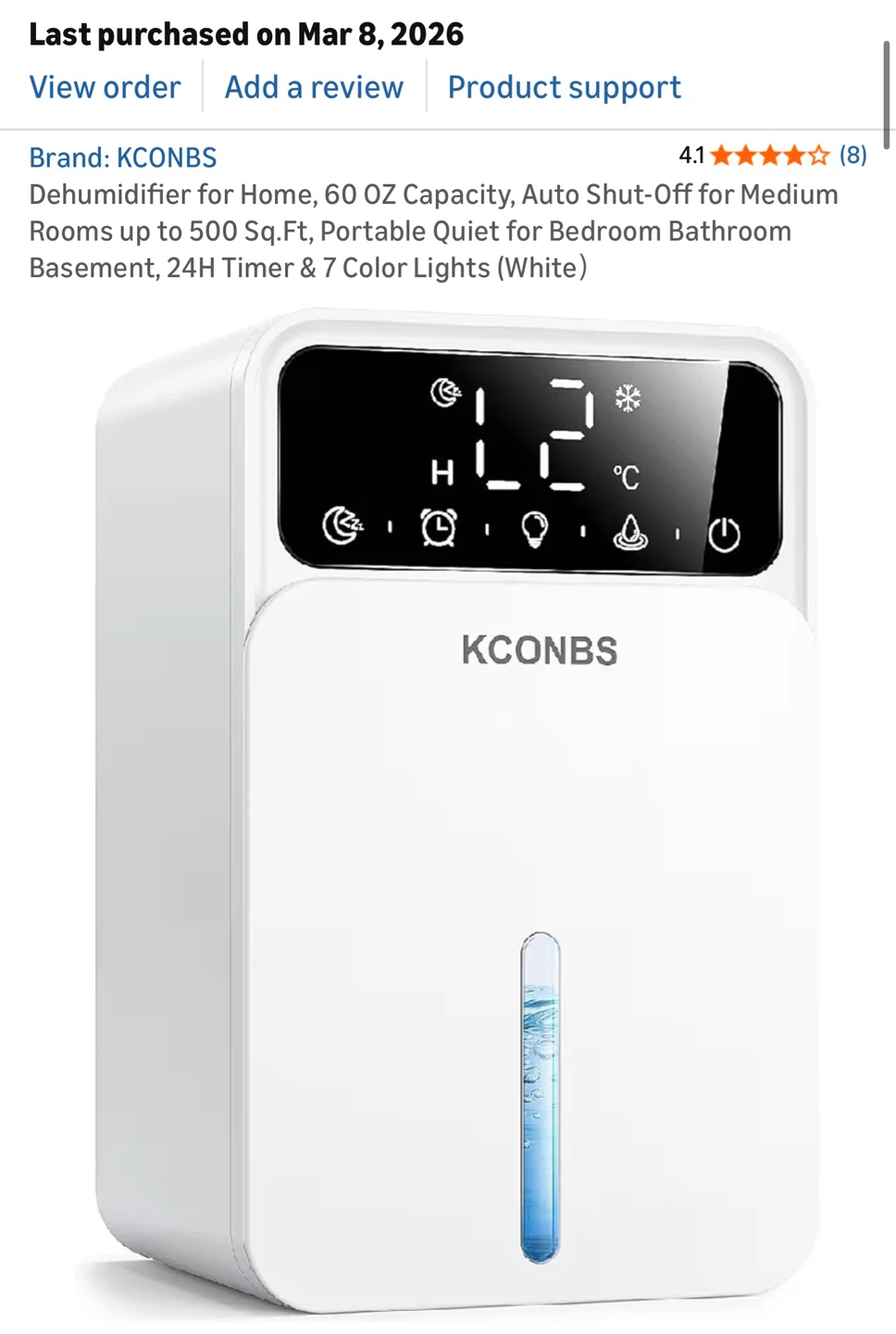 KCONBS Dehumidifier for Home - photo 3
