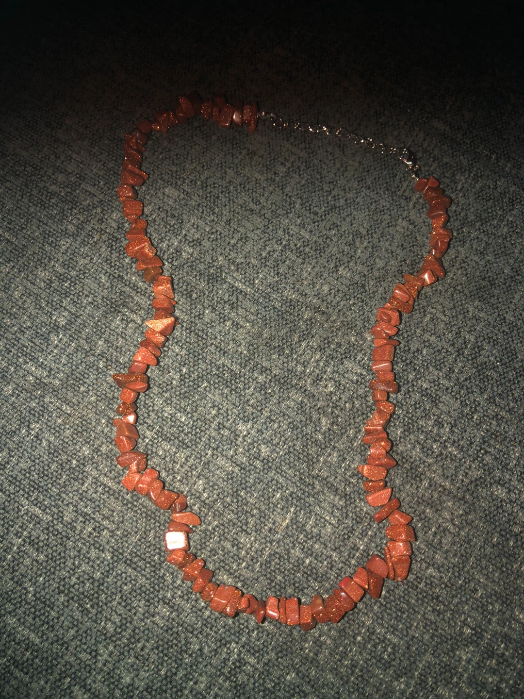 Goldstone Chip Necklace