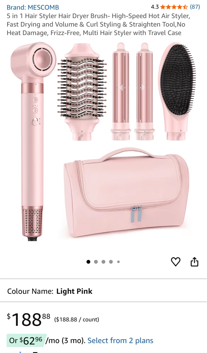 5-in-1 Interchangeable Styler High-Speed Hair Dryer Brush - photo 4