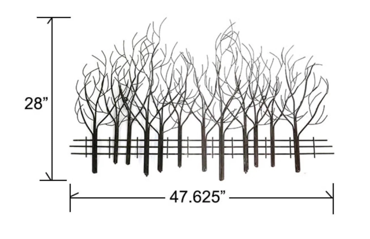 Metal Tree Silhouette Wall Art - photo 2