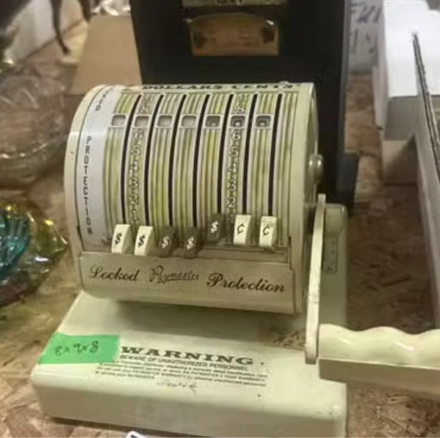 Vintage check writer
