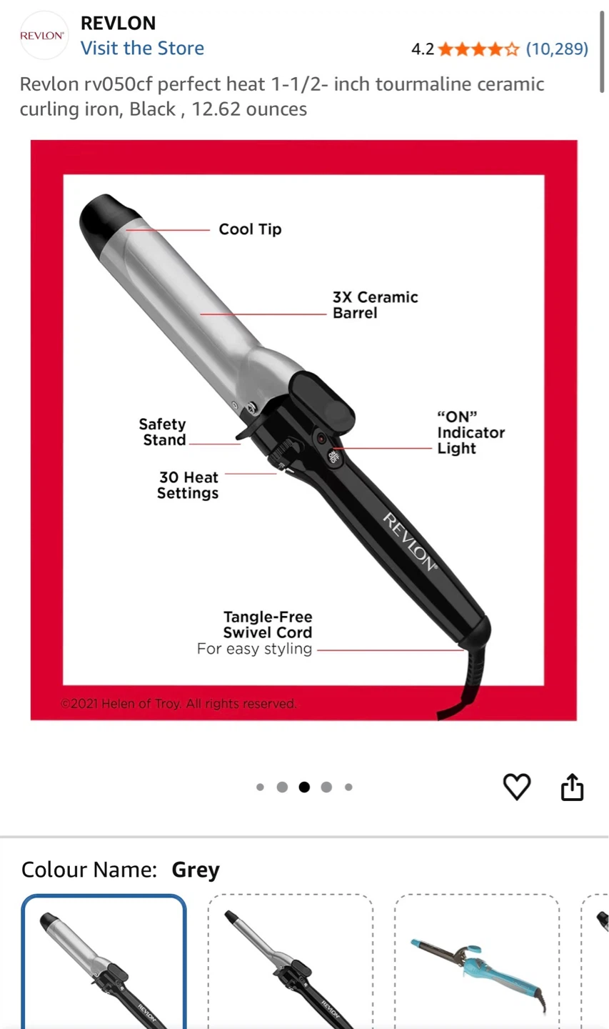 Revlon Perfect Heat 1 1/2-inch Curling Iron - photo 3