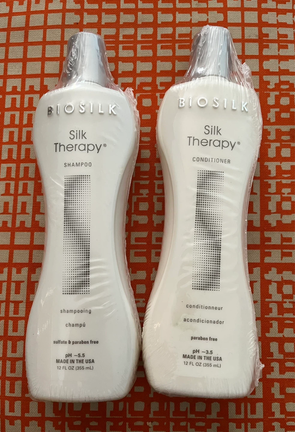 Biosilk Silk Therapy Shampoo and Conditioner Set - 12 oz each