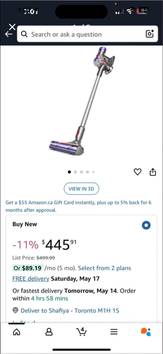 Dyson V7 Motorhead Origin Cordless Vacuum Cleaner