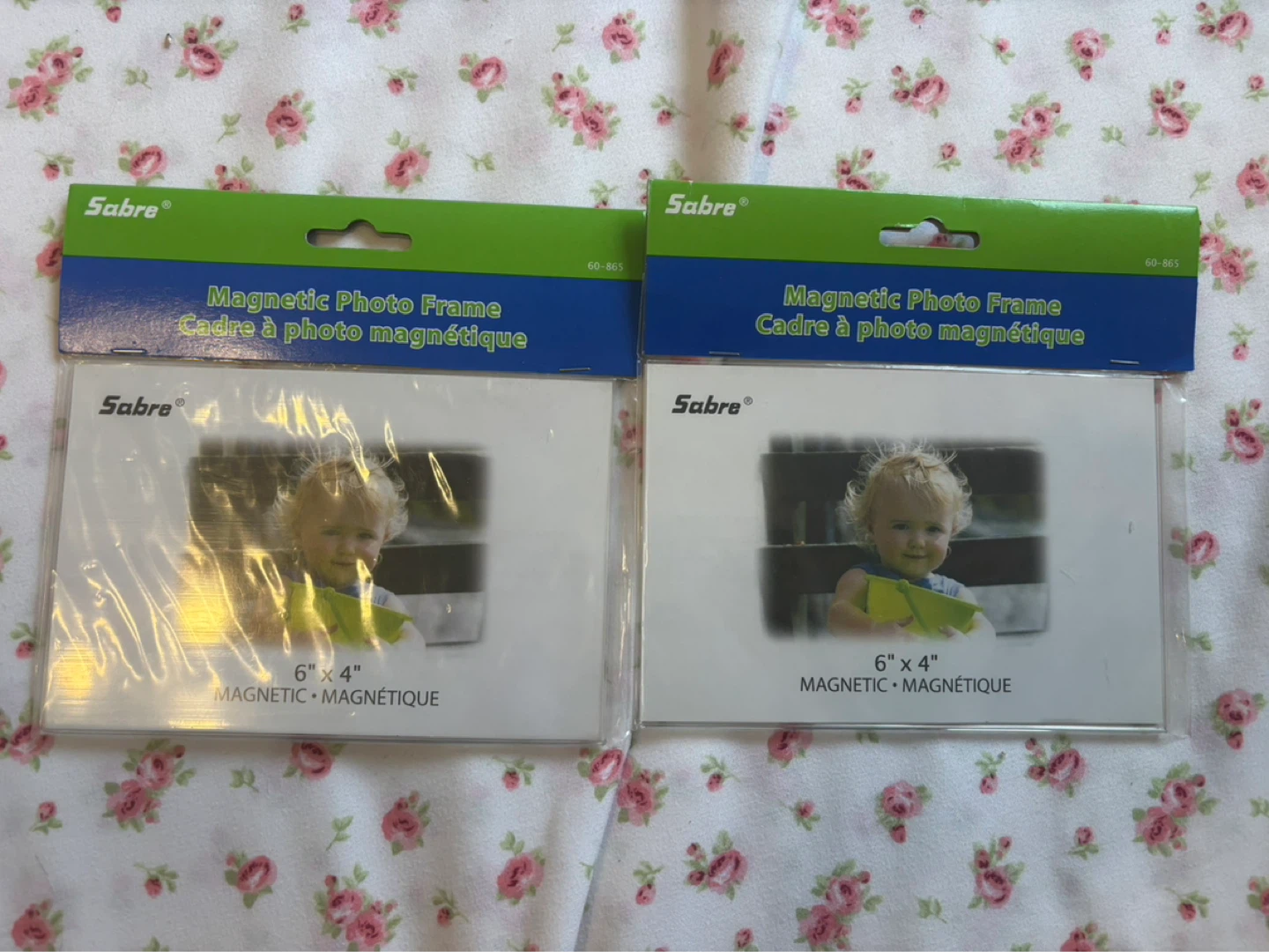 Sabre Magnetic Photo Frames - 6" x 4" (2 Pack)