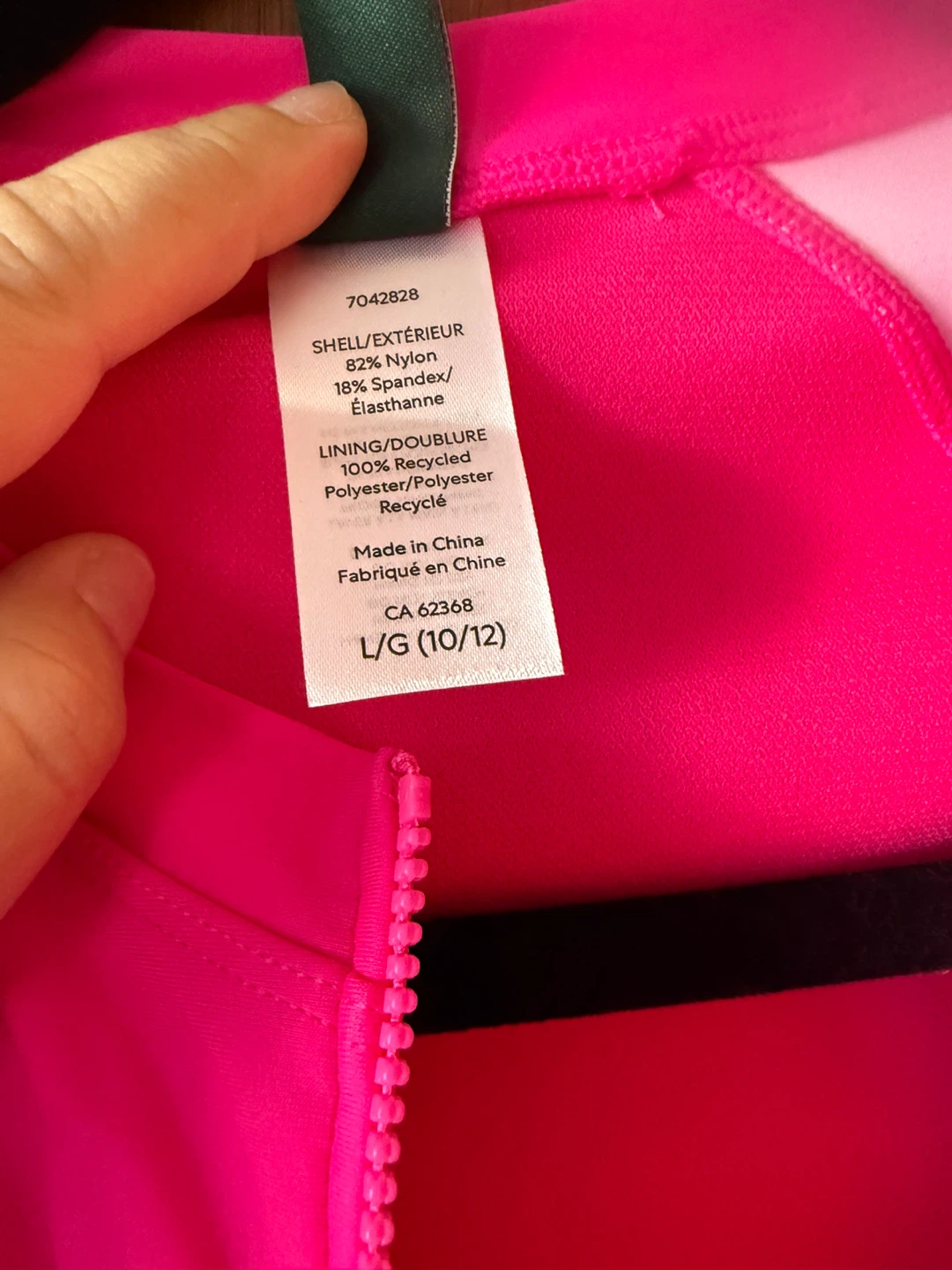 Roots Pink Long Sleeve Rash Guard Swimsuit L/G (10/12) - photo 2