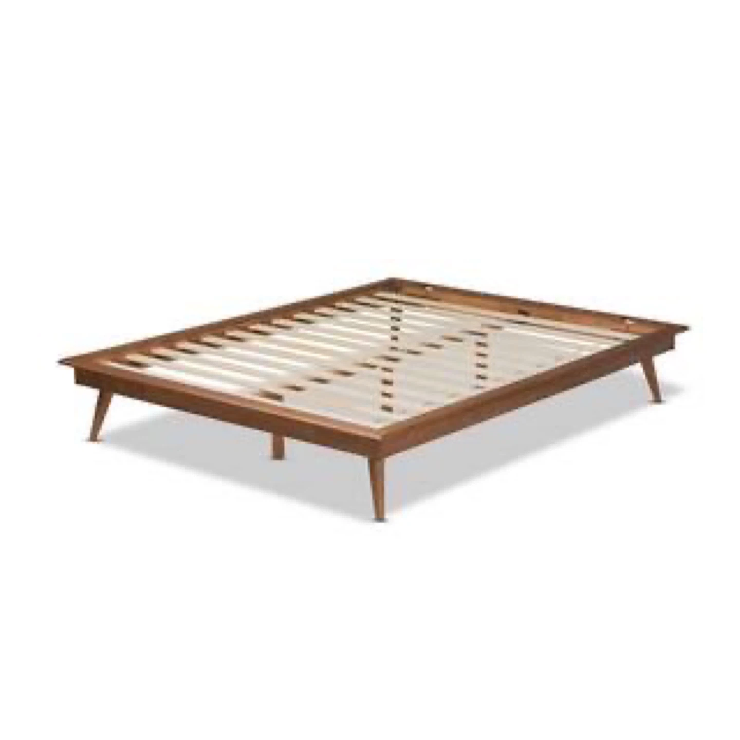 New Full Size Mid Century Modern Wood Platform Bed - photo 3