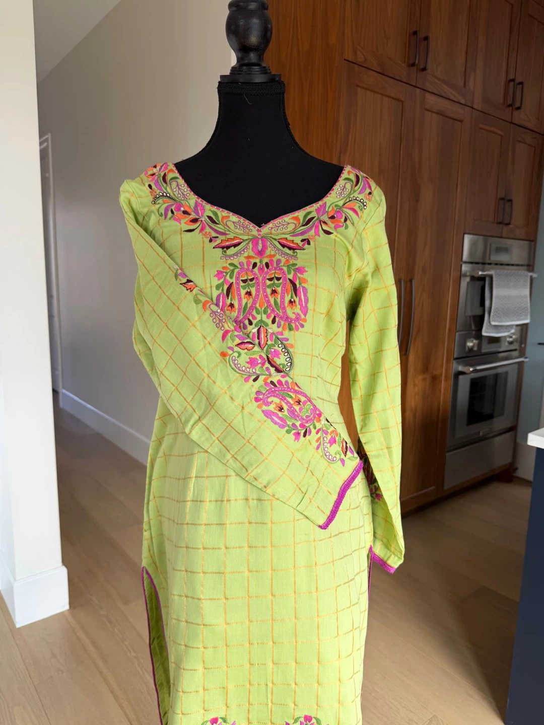 Embroidered Kurti and Pants Set