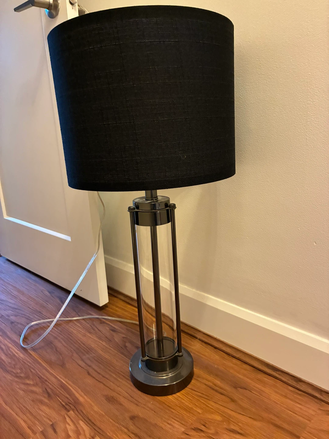 Black Drum Shade Table Lamp