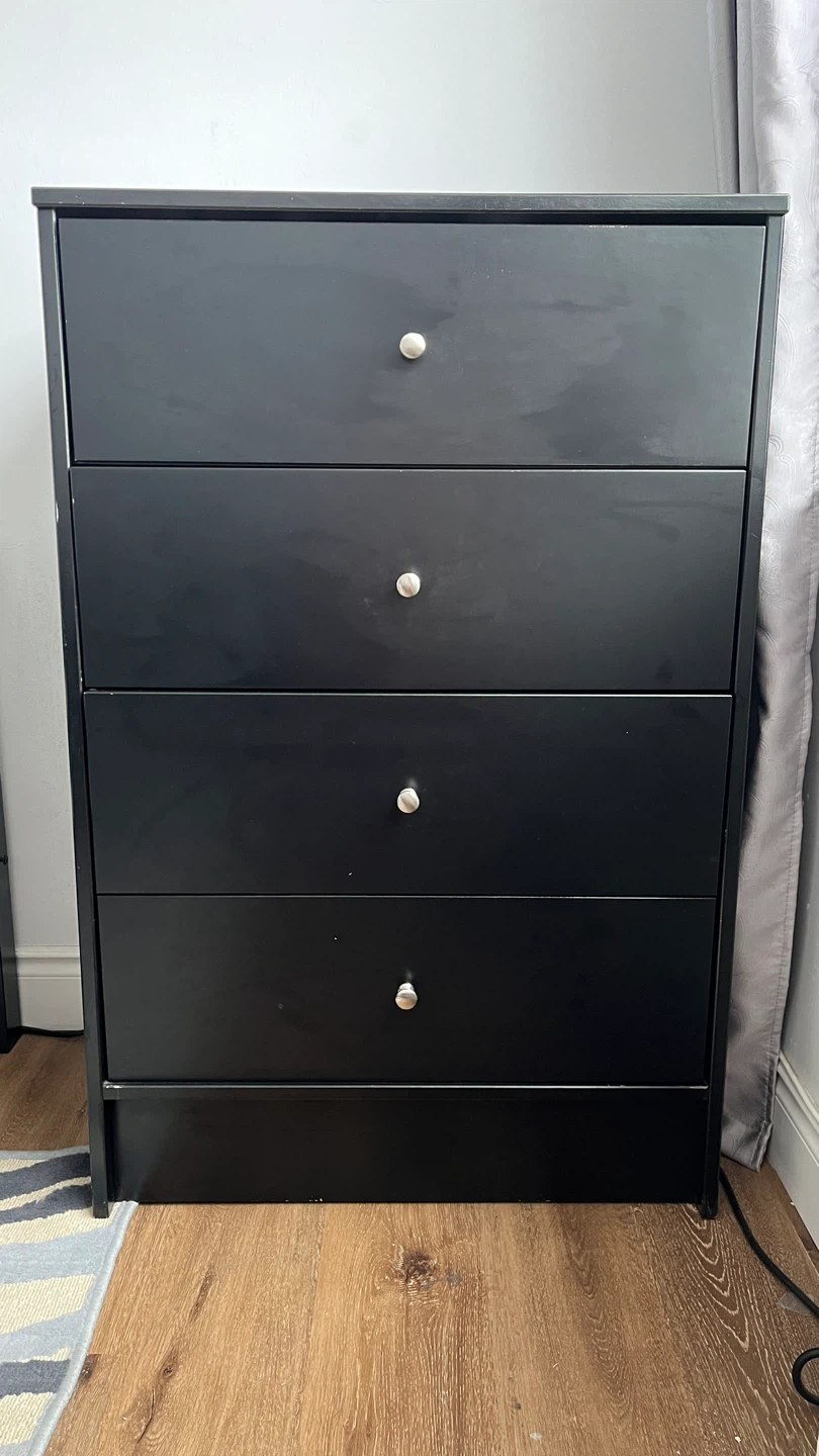 Black 5-Drawer Dresser