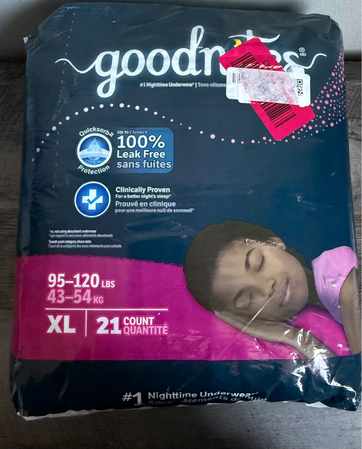 GoodNites XL Nighttime Underwear 21 Count