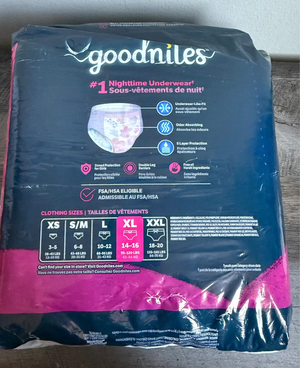 GoodNites XL Nighttime Underwear 21 Count - photo 2