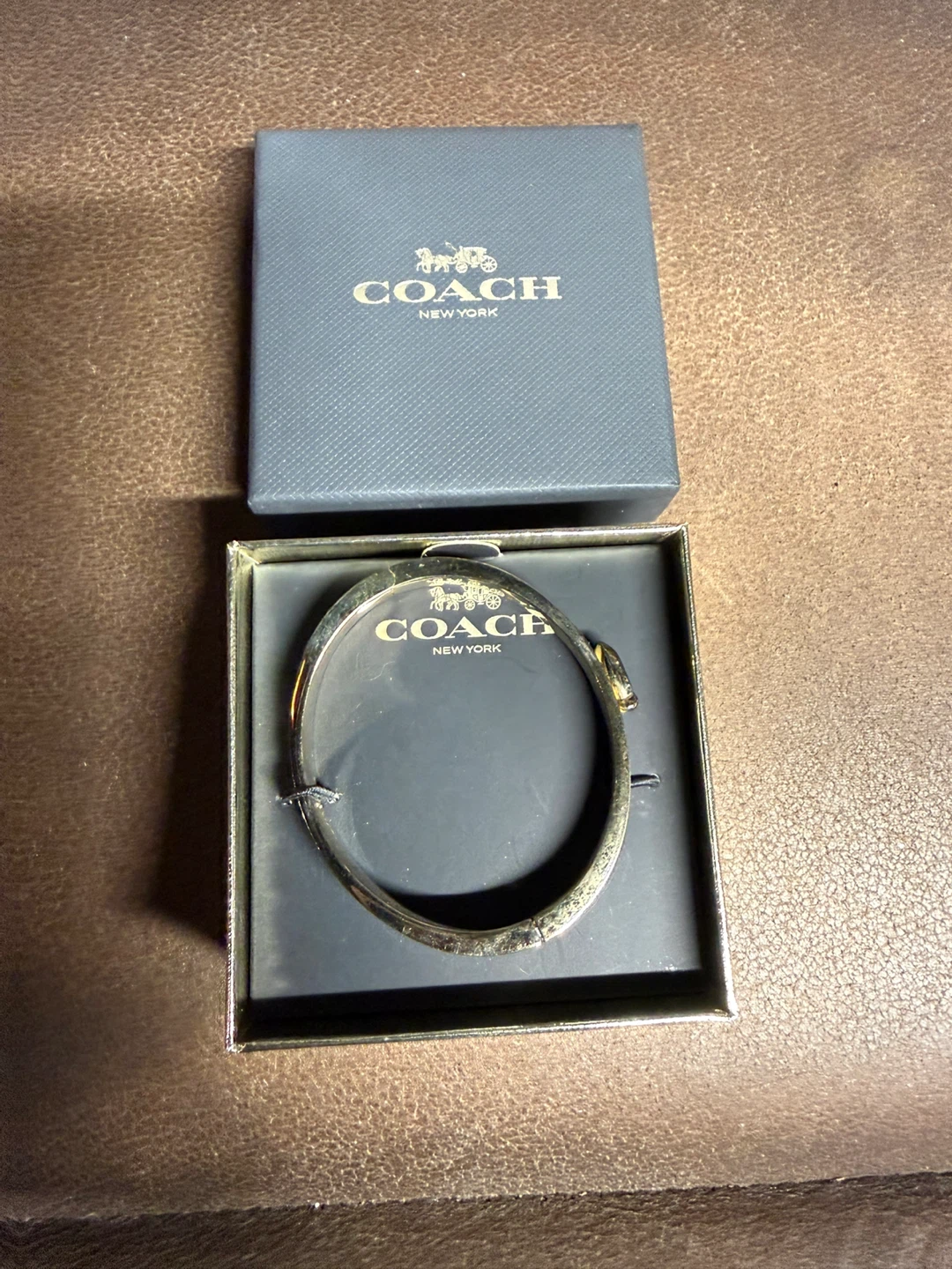 Coach New York White C Logo Bangle Bracelet - photo 3