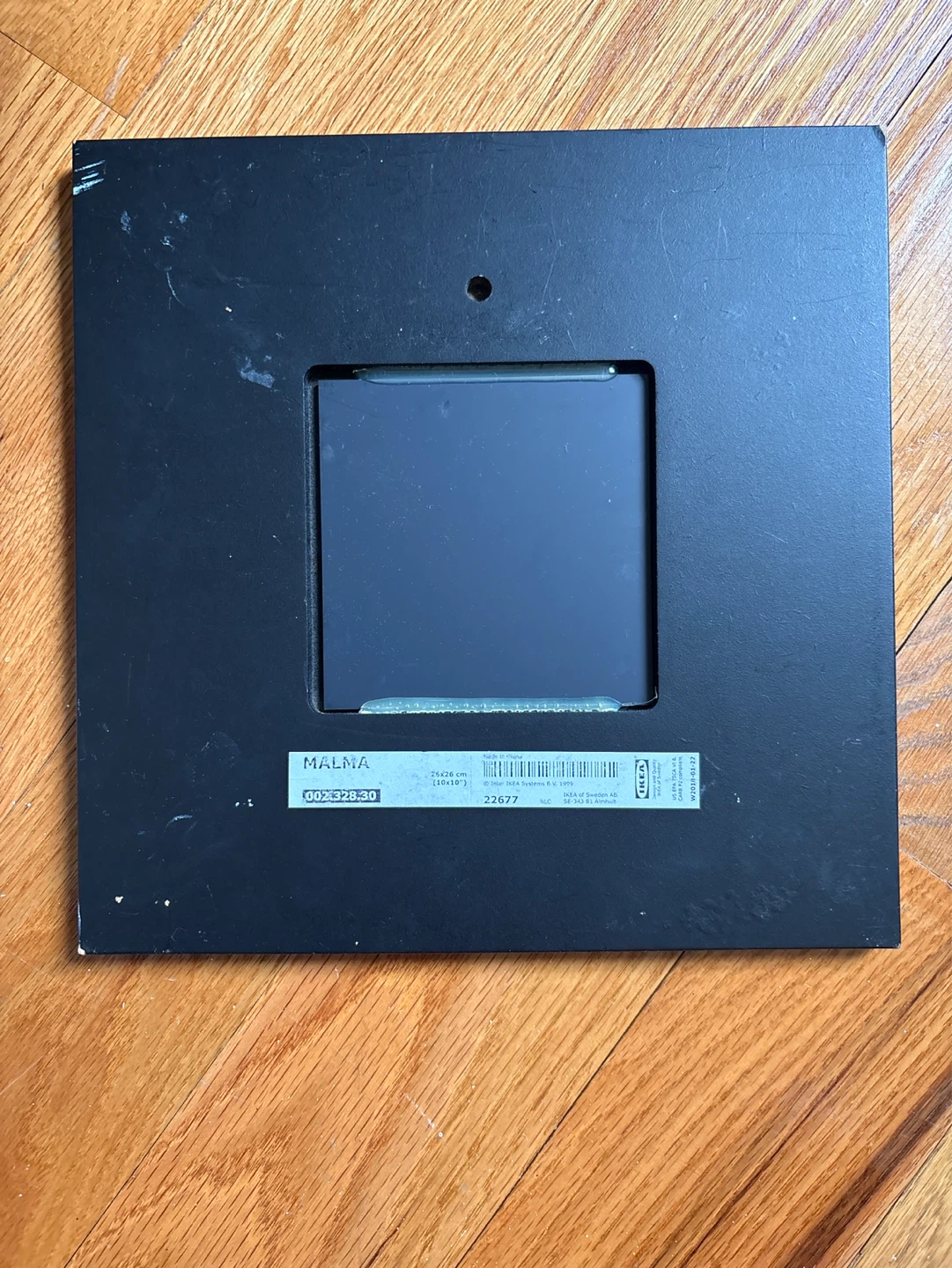 Four IKEA Malma mirror frames 10”x10”. 3 black 1 white - photo 2