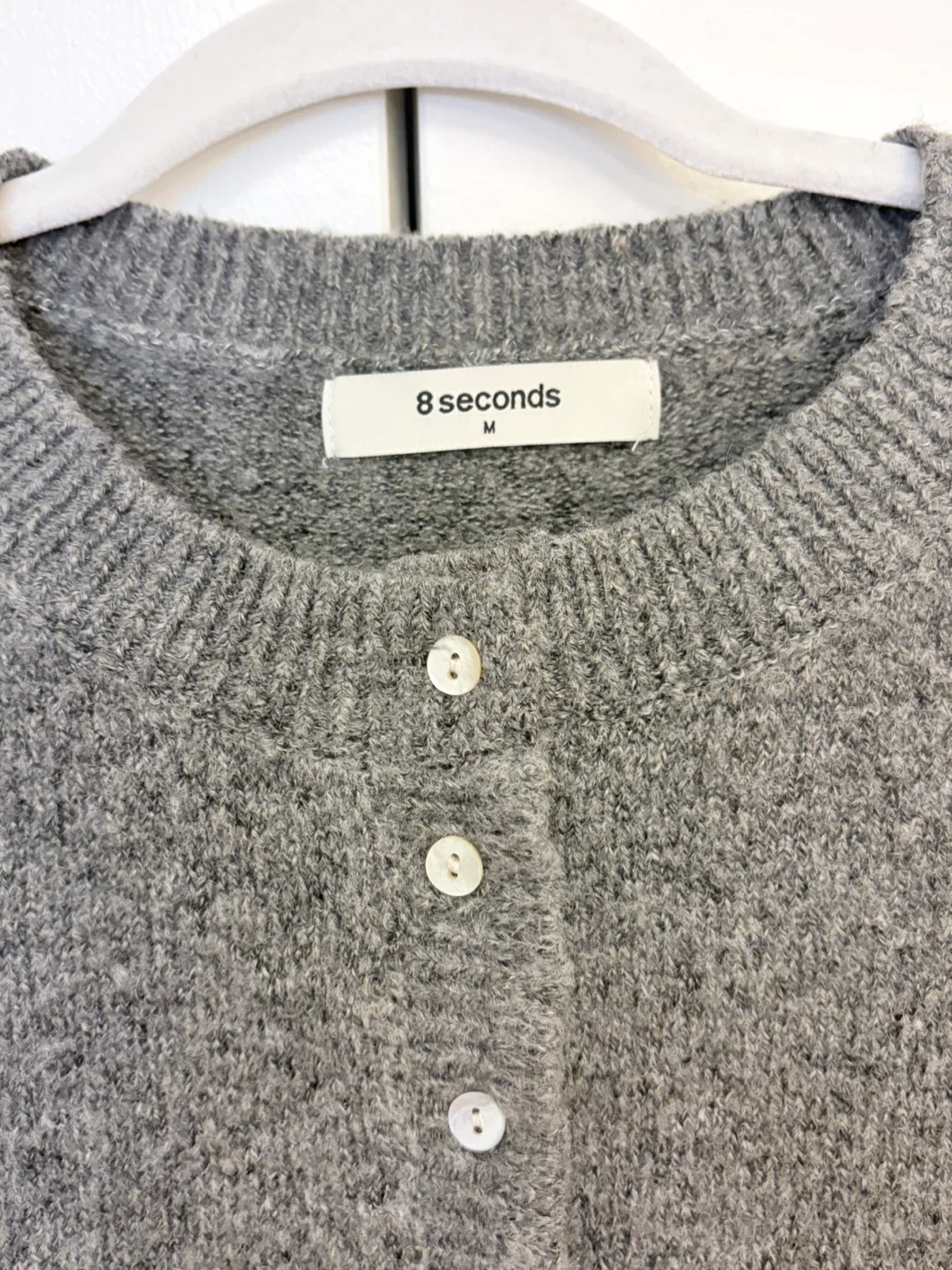 8 Seconds Grey Cardigan Size M - photo 2