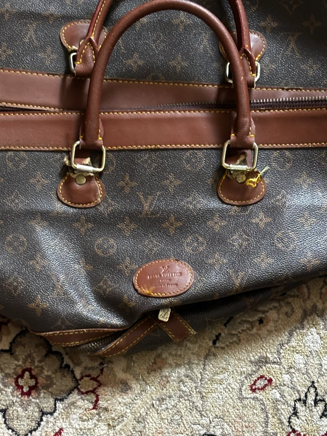 Louis Vuitton Monogram Keepall 55 Travel Bag