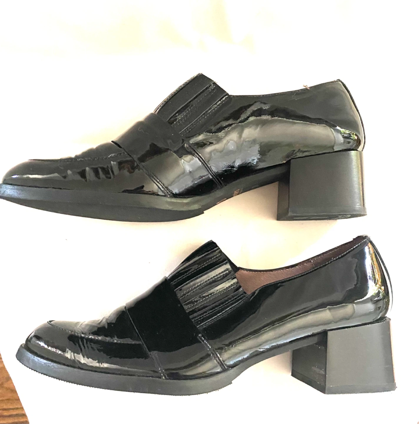 Wonders Black Patent Loafers, Size 8 - photo 4
