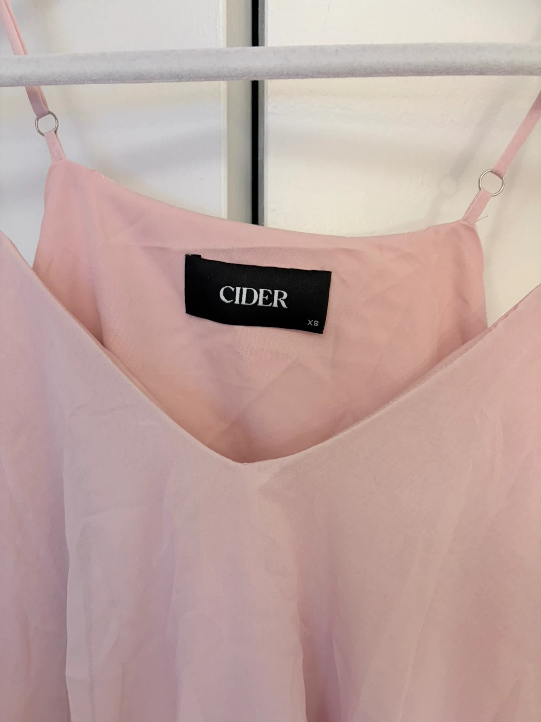 Cider Pink Ruffle Hem Layered Mesh Cami XS Pink - photo 2