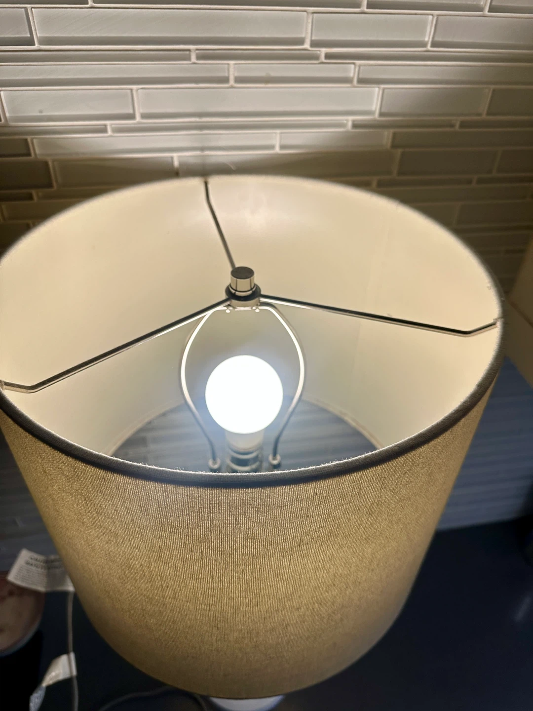 WEST ELM MODERN CONTEMPORARY WHITE TABLE LAMP MCM LIGHT - photo 3