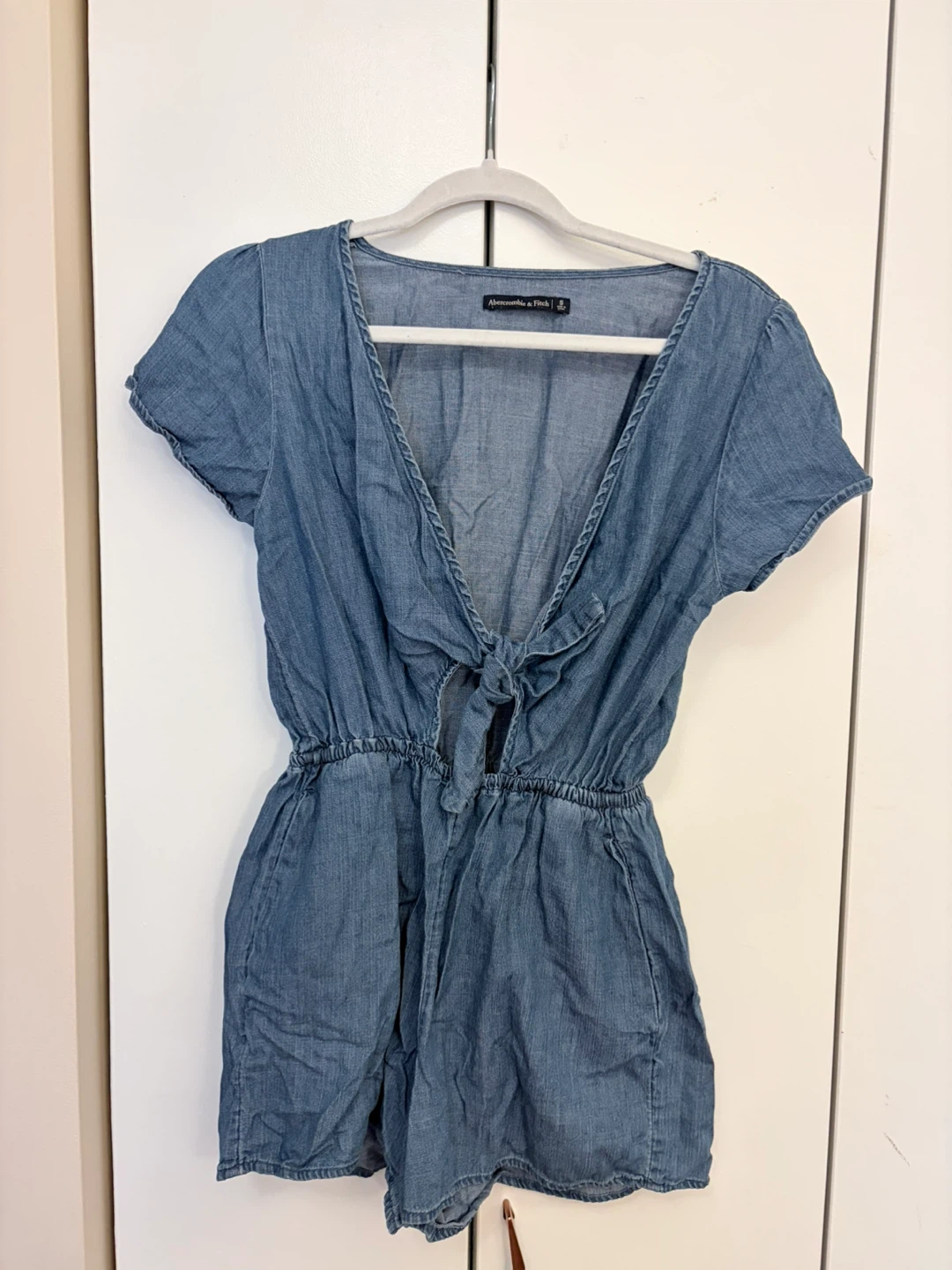 Abercrombie & Fitch Blue Denim Romper Size S