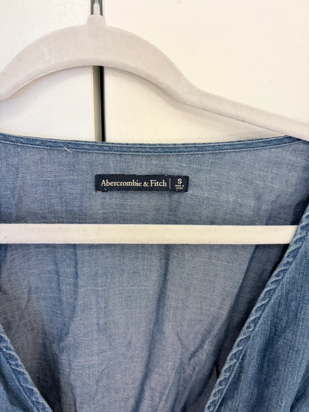 Abercrombie & Fitch Blue Denim Romper Size S - photo 2