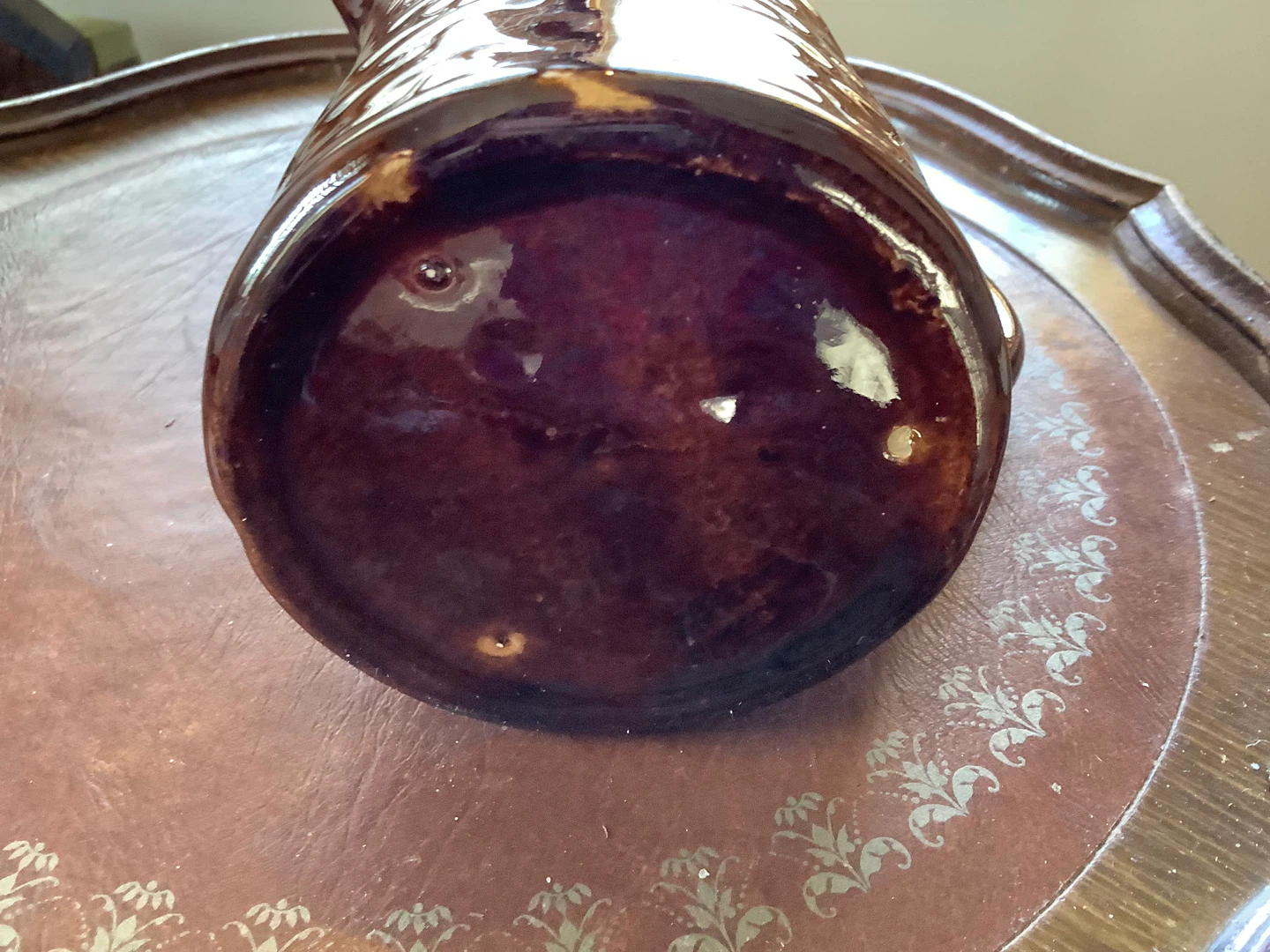 Vt Iridescent Medalta Medicine Hat Pottery Pitcher 🐞 - photo 4