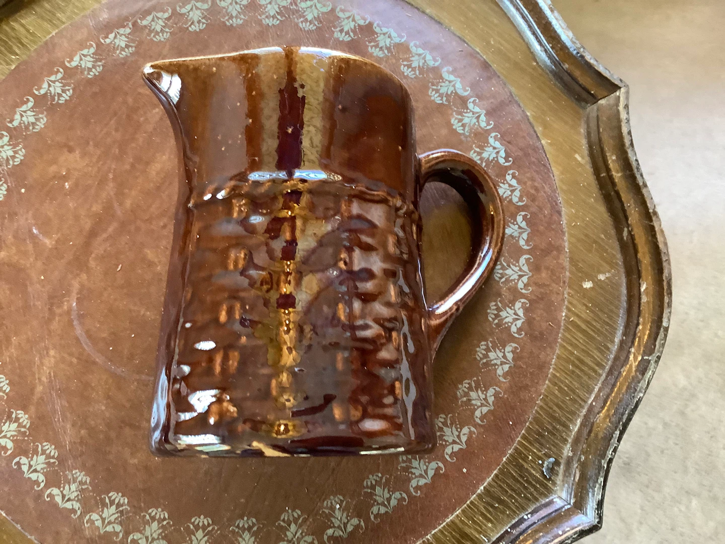 Vt Iridescent Medalta Medicine Hat Pottery Pitcher 🐞 - photo 3
