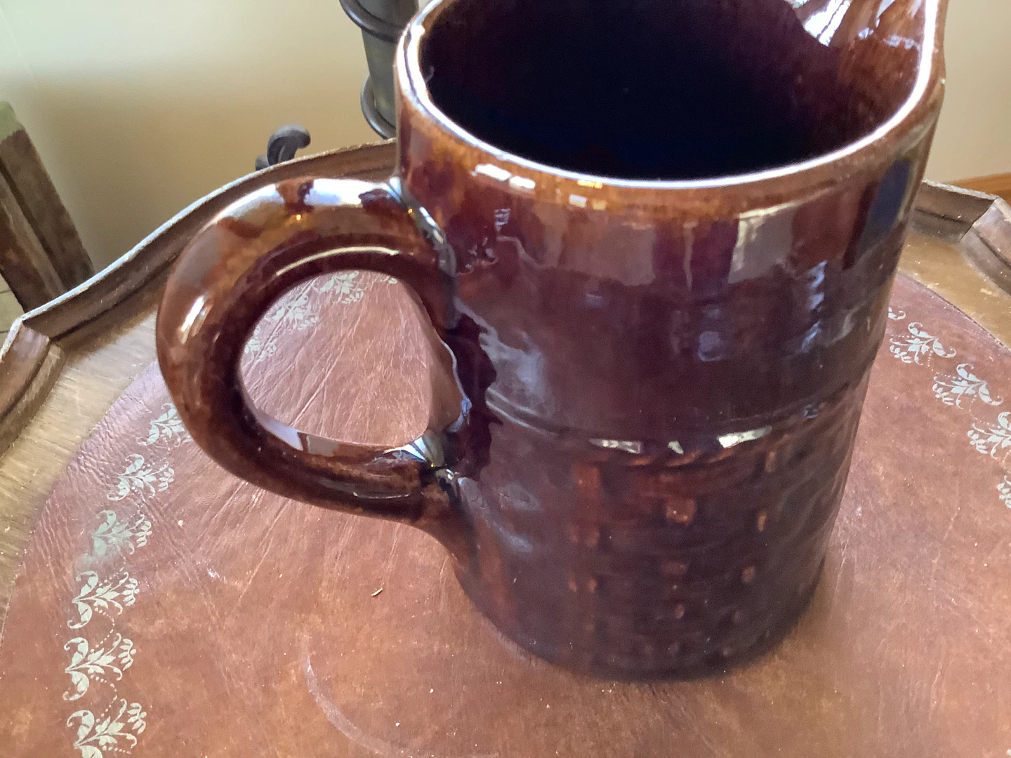 Vt Iridescent Medalta Medicine Hat Pottery Pitcher 🐞 - photo 5