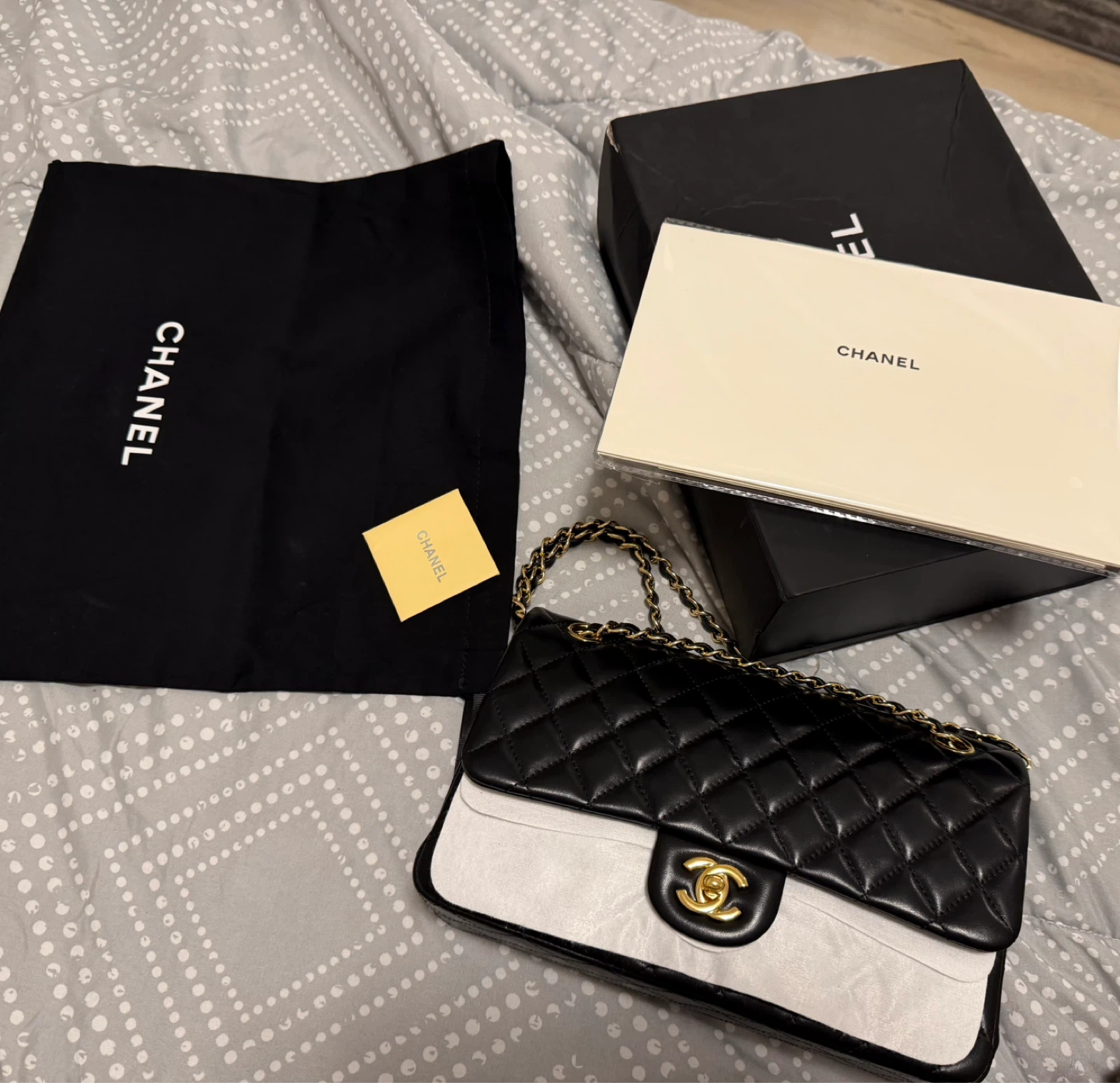 Inspired Black Quilted Classic Flap Handbag - photo 2
