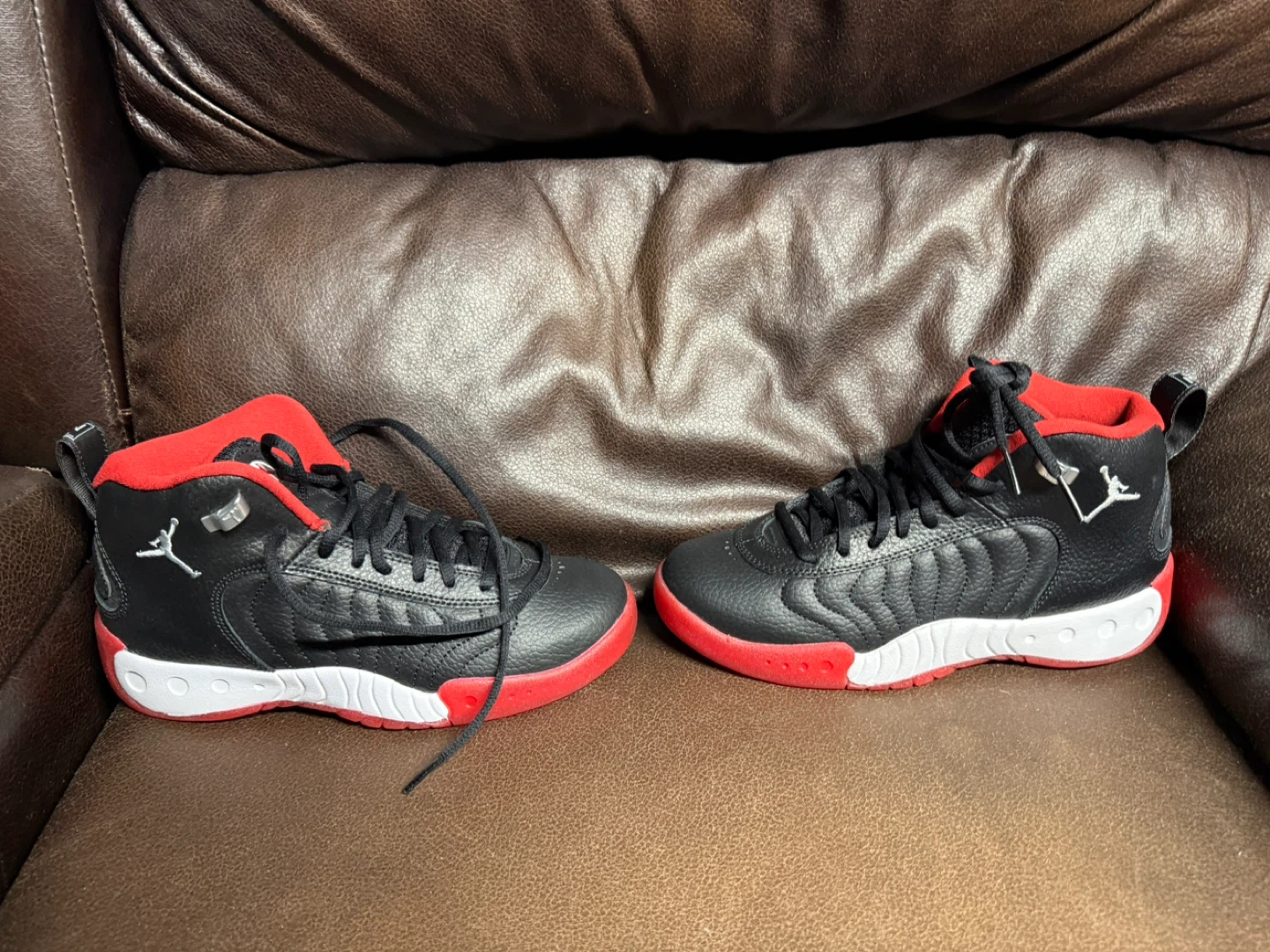 Air Jordan Pro Black Red Basketball Shoes