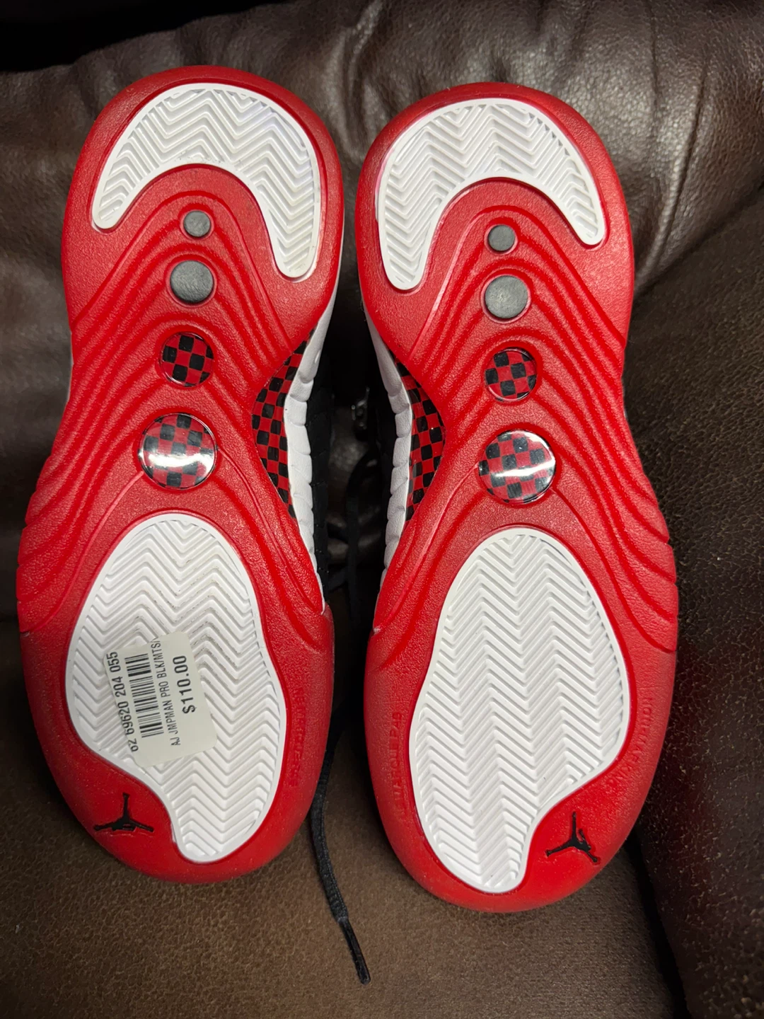 Air Jordan Pro Black Red Basketball Shoes - photo 5