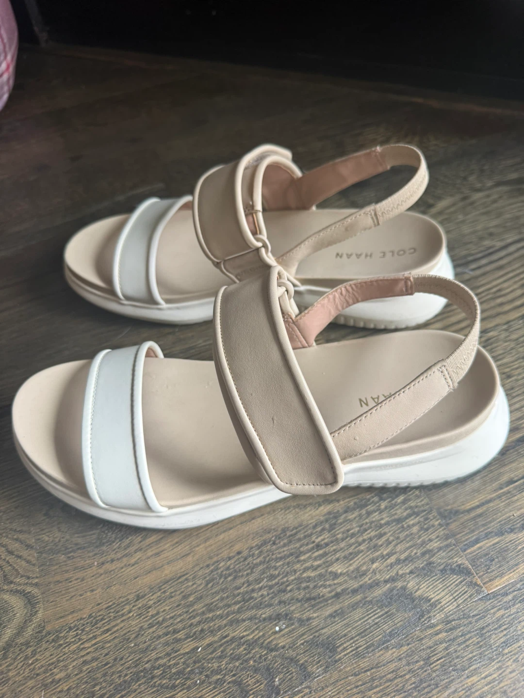 Cole Haan Women's Tan & White Platform Sandals - photo 3