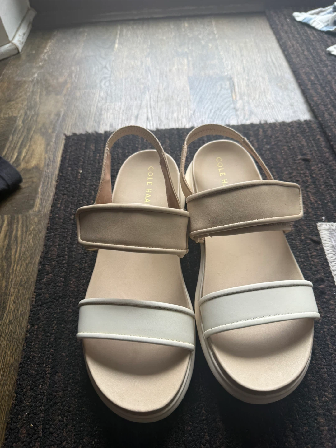 Cole Haan Women's Tan & White Platform Sandals - photo 5